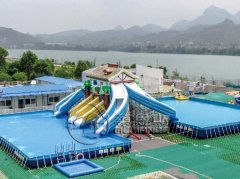 連接充氣水滑梯12.5*10*7.6